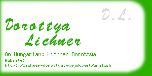 dorottya lichner business card